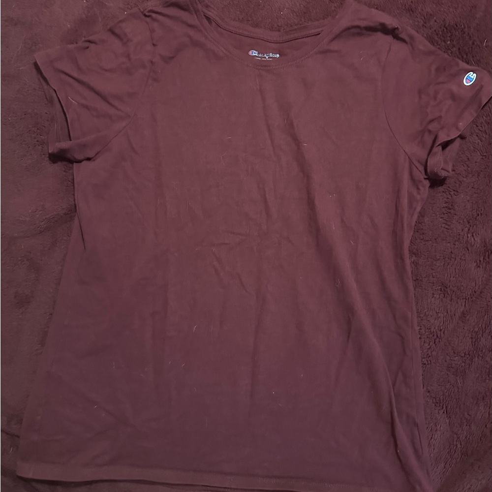 Champion Burgundy Athletic Tee